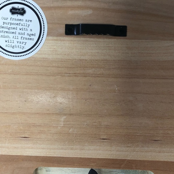 Mud Pie Wood Burlap Bow Rustic Picture Frame - Picture 5 of 8